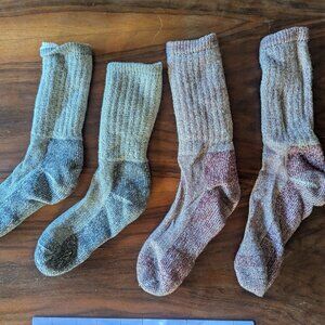 Merino Wool Thick Crew Hiking Socks (Medium)